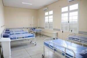 Imagem do novo Hospital de Campanha para combate à covid-19 em Itu