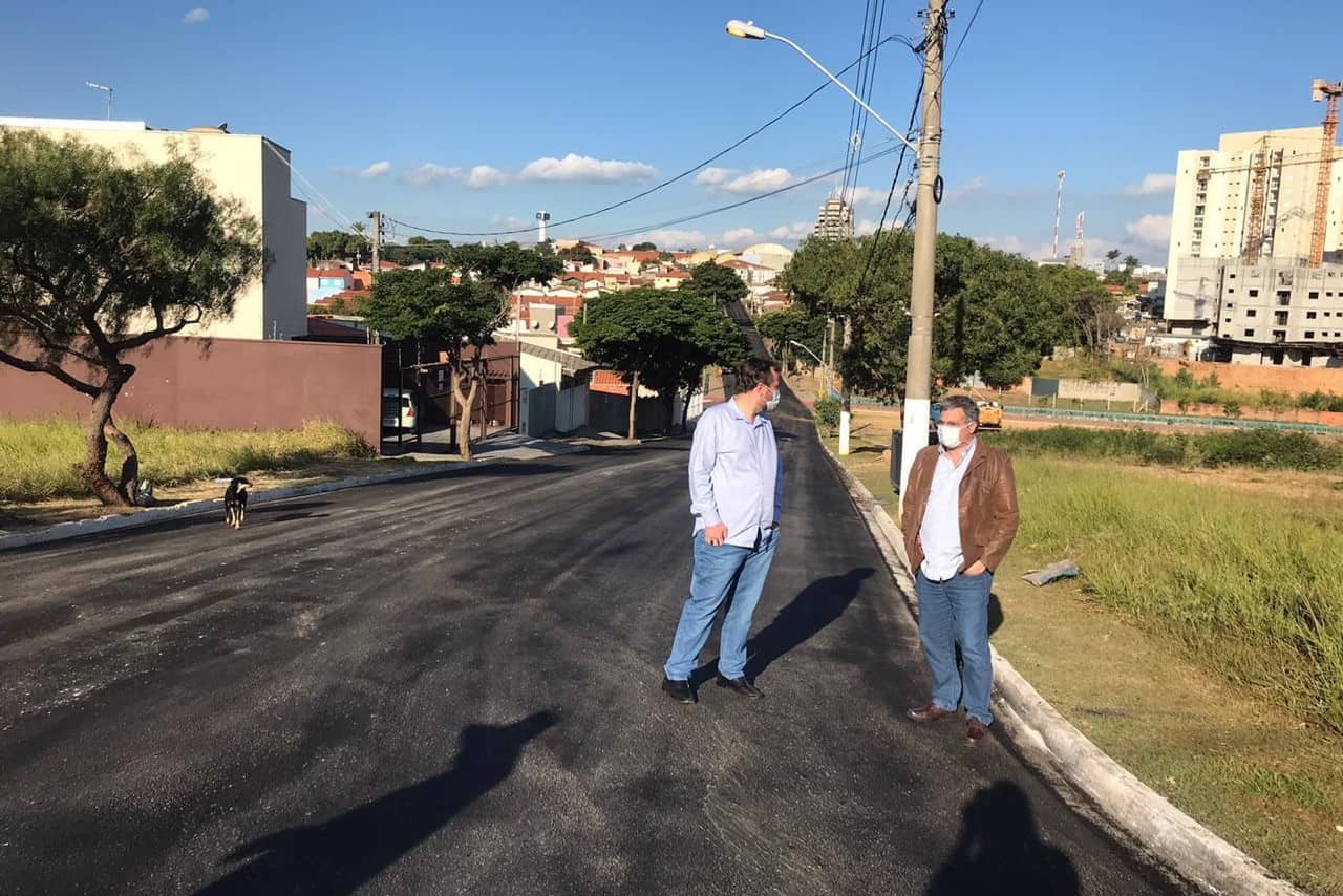 Obras de recapeamento do asfalto na cidade de Itu prefeito guilherme gazzola