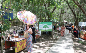 Realização da Feira Ecoart no parque Taboão em Itu.